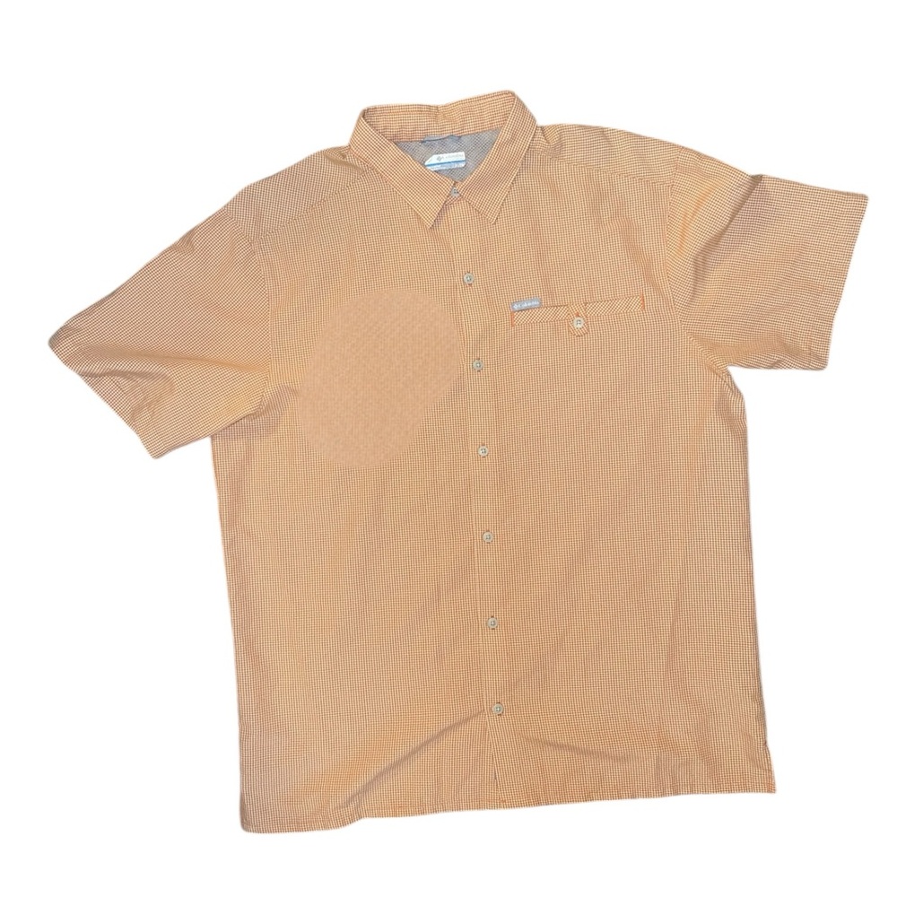 Columbia Mens Polo Grid Patterned Shirt